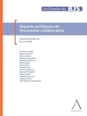 cover image of Aspects juridiques de l'économie collaborative